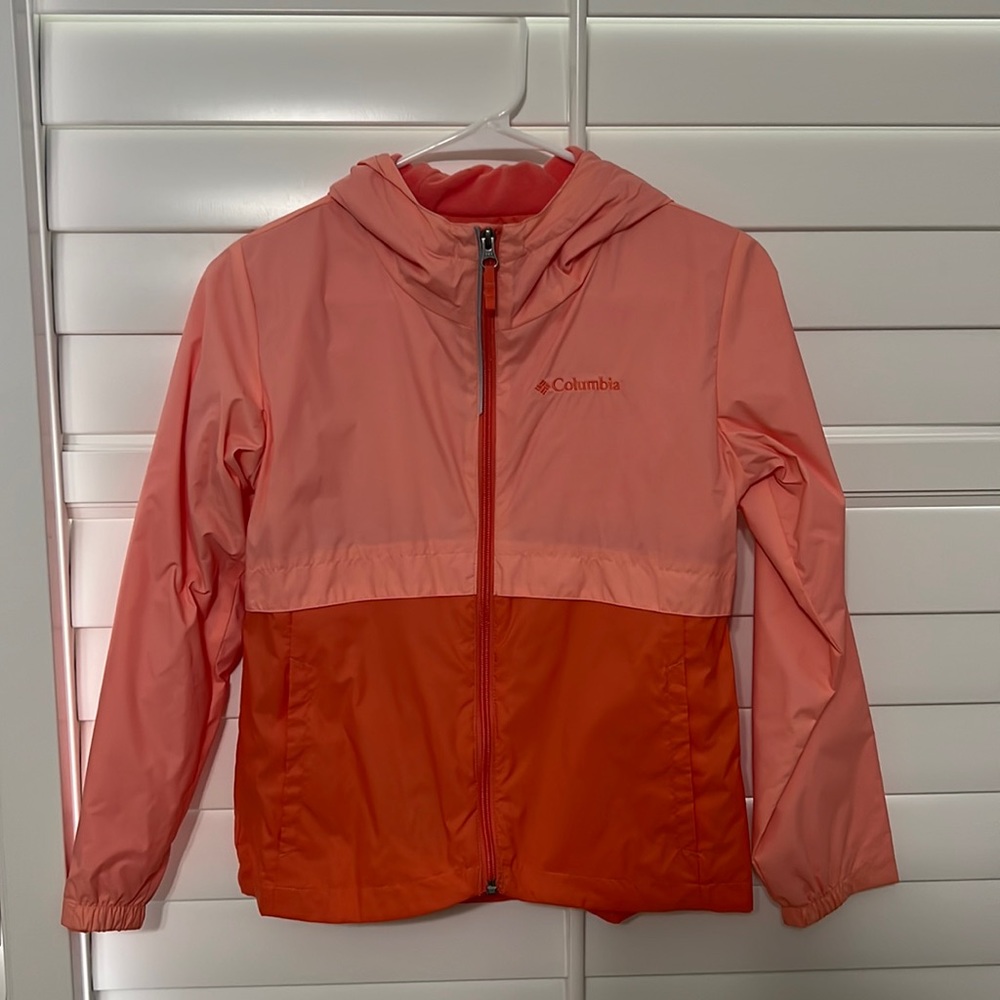 Columbia fleece lined rain jacket